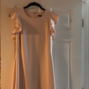 Elegant Tommy Hilfiger Pink Ruffle Sleeve Dress